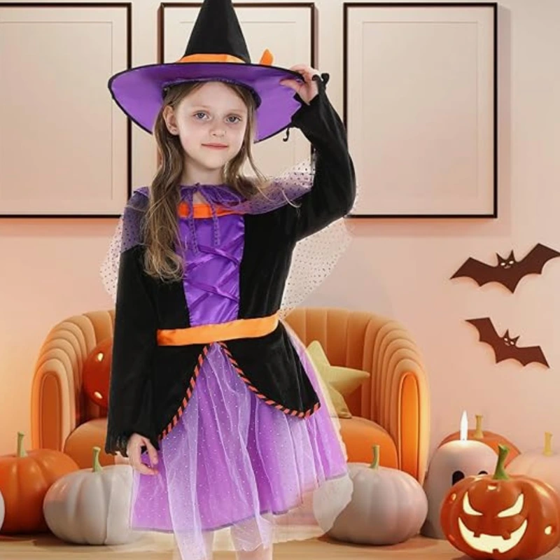 Family Matching Halloween Witch Costume Set